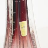 Vintage French crystal glass table lamp in the style of Val Saint Lambert