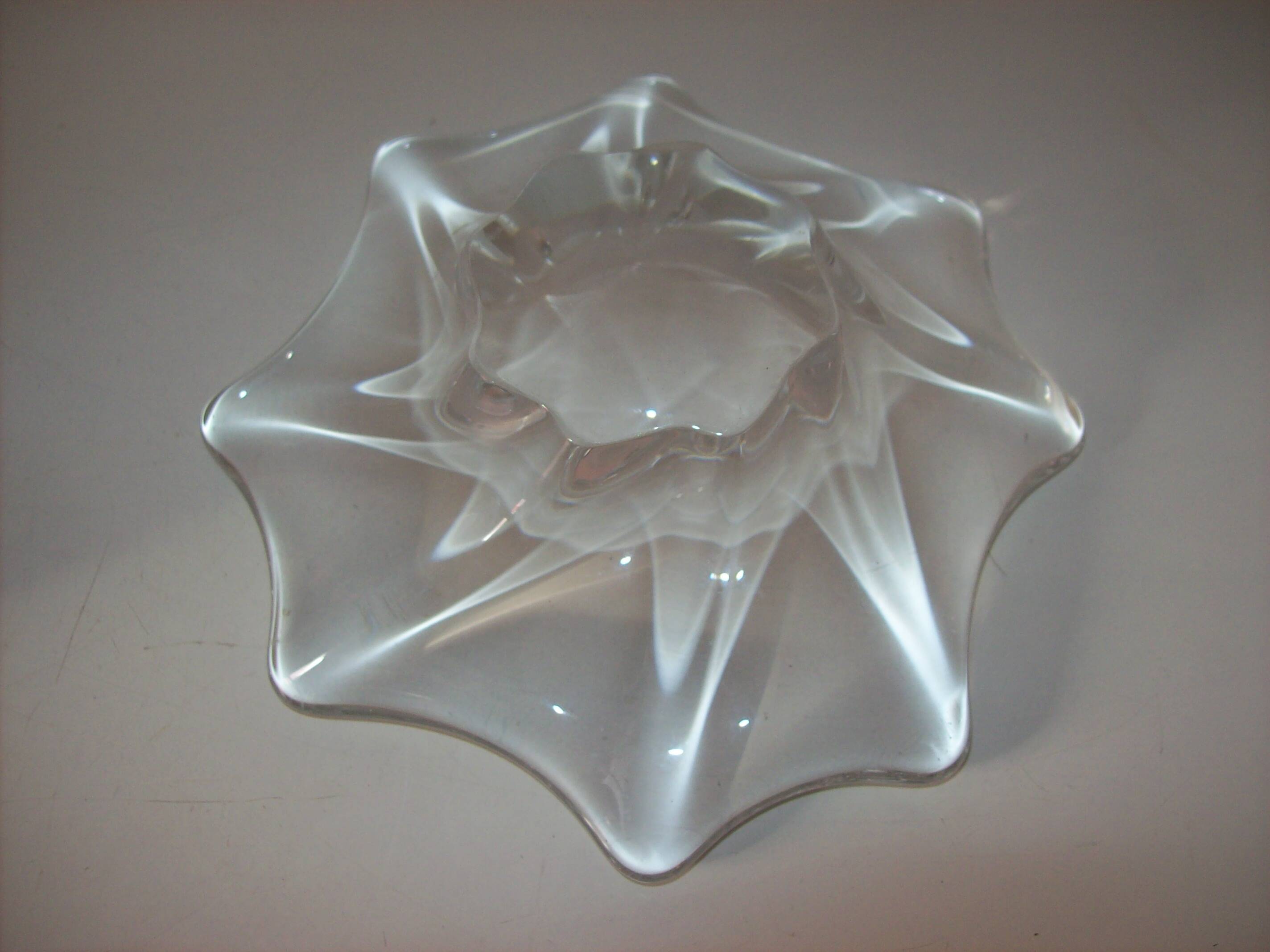 Baccarat crystal pocket tray