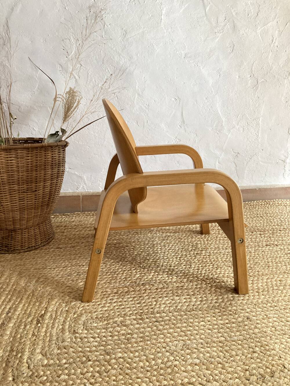 Scandinavian style wooden children's chair