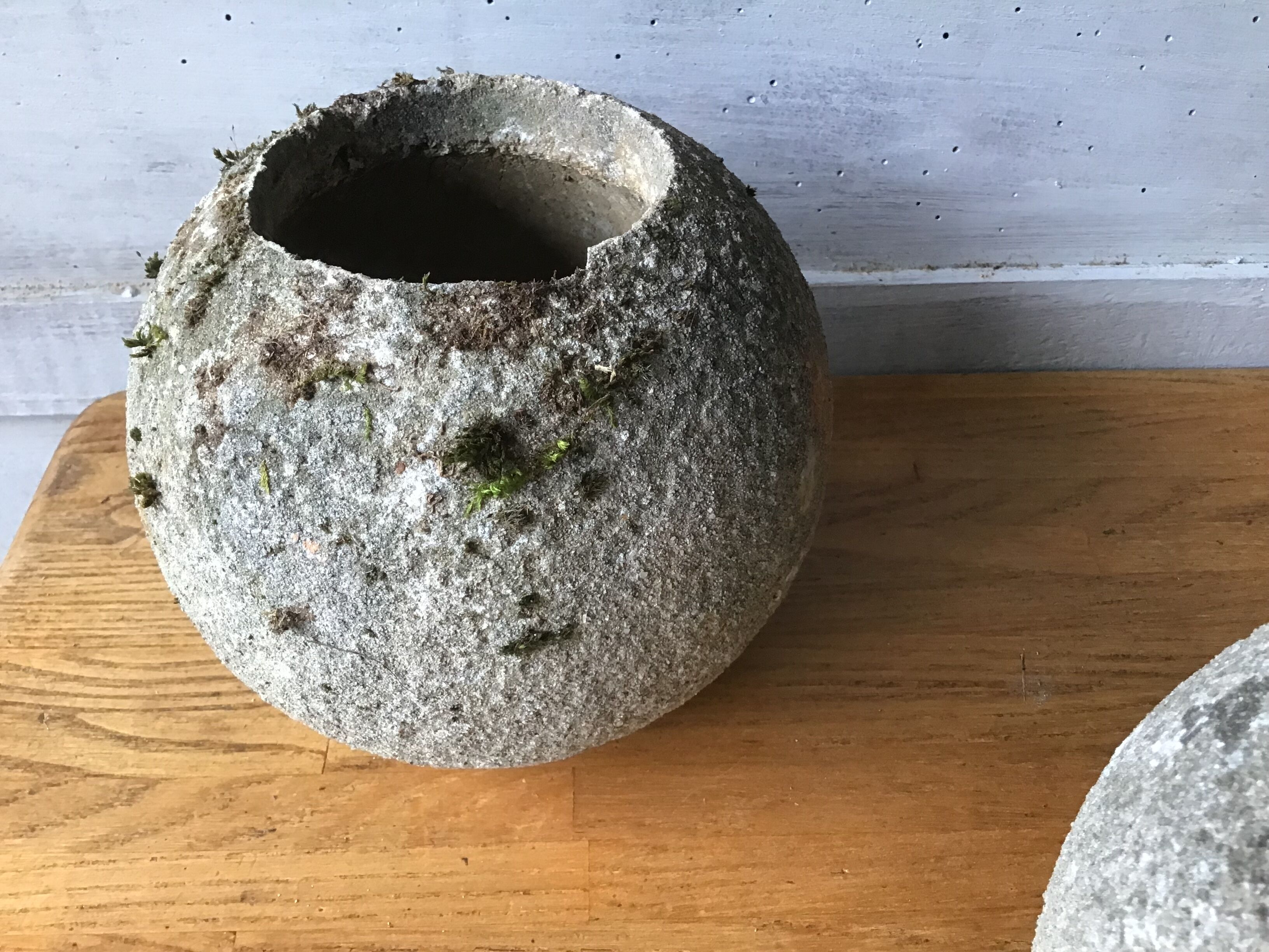 Cement flower pots