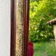 Mirror louis philippe old nineteenth in brown and beige wood