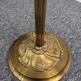 Louis XV floor lamp with bronze reflector by Lucien Gau