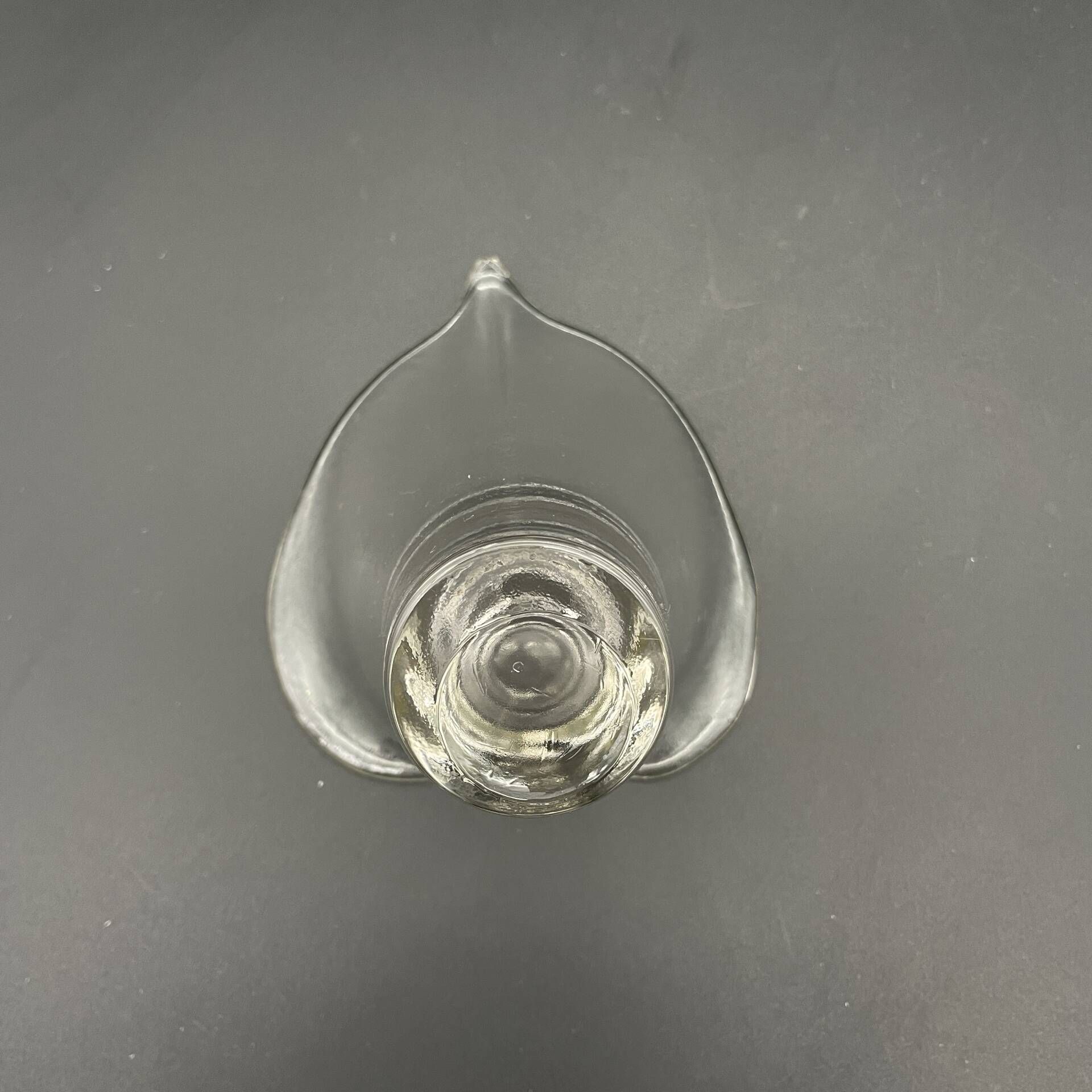 Vintage glass photophore in the shape of a calla lily – a
