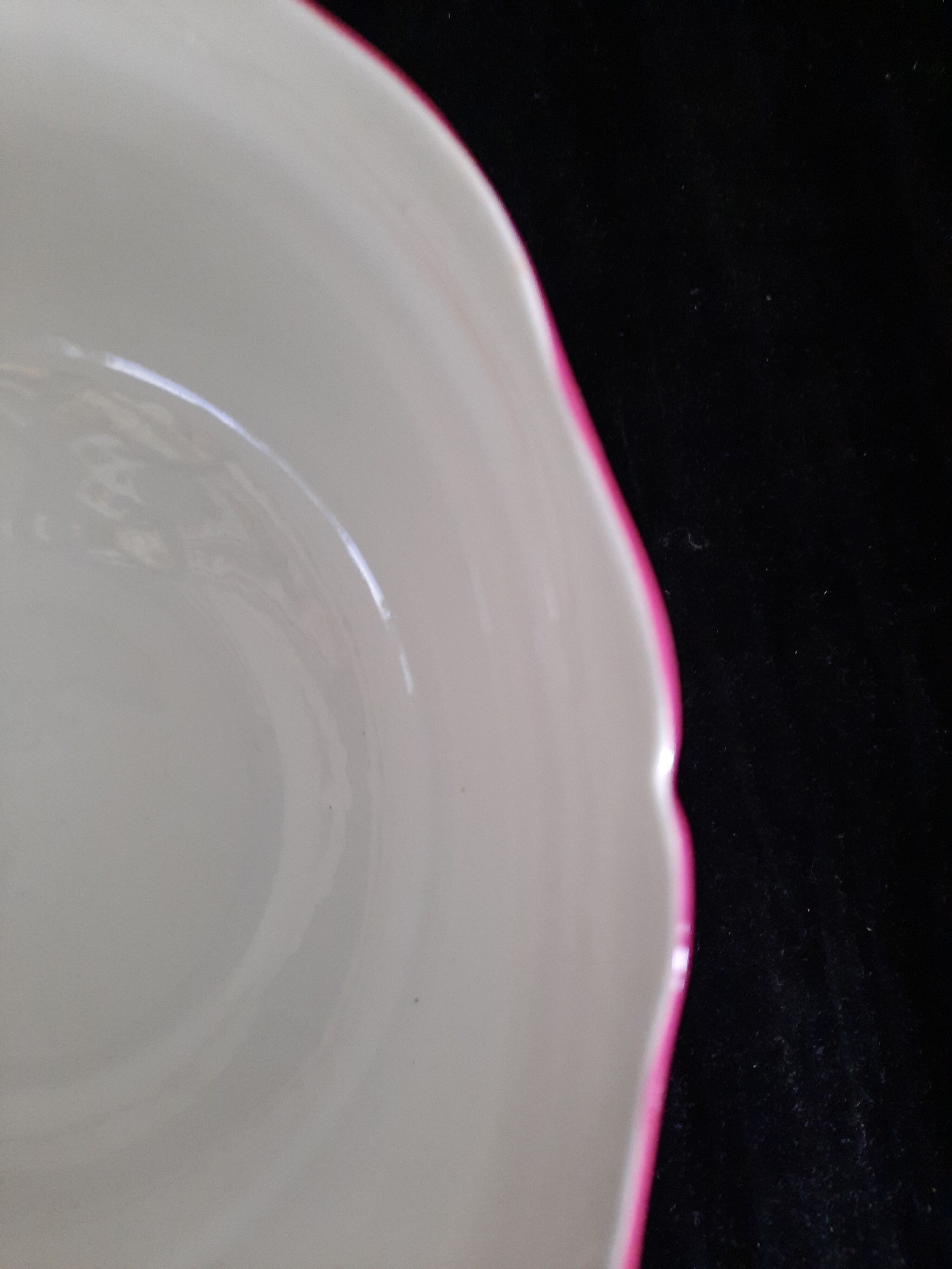 Ceramic salad bowl Old Saint-Amand – floral decoration – very good condition