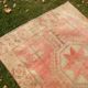 Vintage Turkish hallway rug 137x385 cm