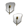 Art Deco Brass Mirrored Sconces Set of 2 1950’s