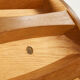 Coffee table signed by Vincent Poujardieu free form in oak 1992