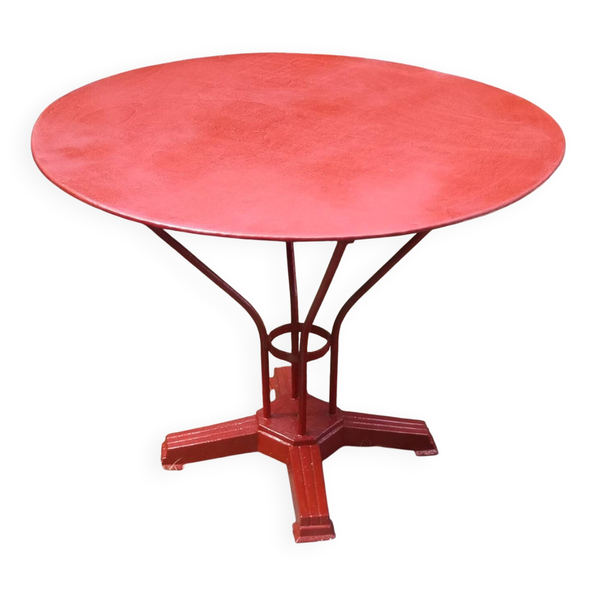 Antique cast iron art deco bistro garden table