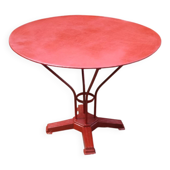 Table de jardin bistrot ancienne fonte art déco
