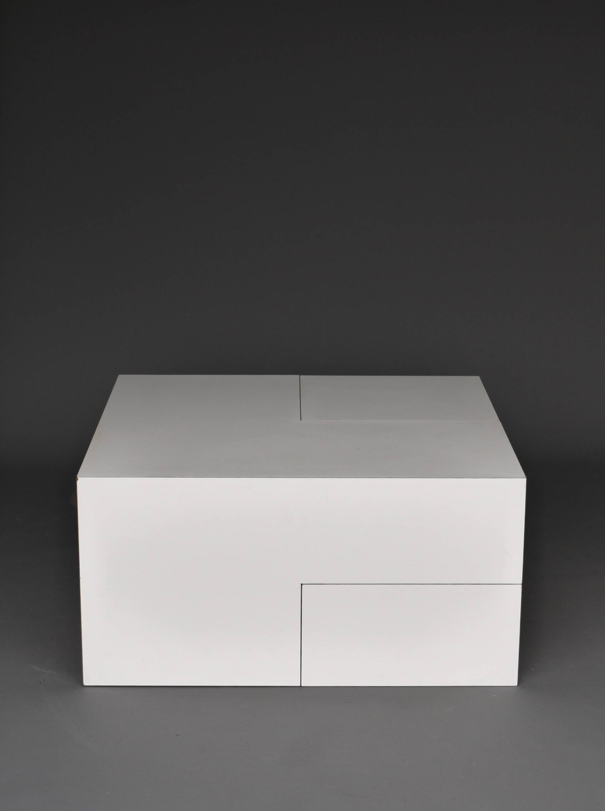 Table basse sculpturale minimaliste, années 1980