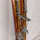 Vintage wooden skis Rossignol Hickory Olympic model 204 cm