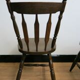Ensemble de quatre chaises bistrot à barreaux