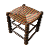 oak and straw stool, 1950