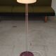 Chrome metal floor lamp opaline triplex Lidokov ex Czechoslovakia