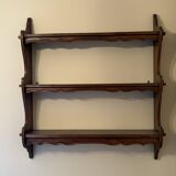 Wooden wall shelf