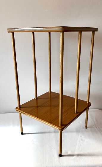 Vintage pedestal table in formica 60s