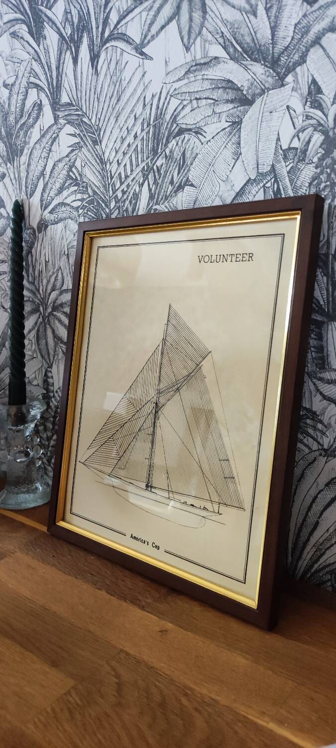 Volunteer sailboat frame