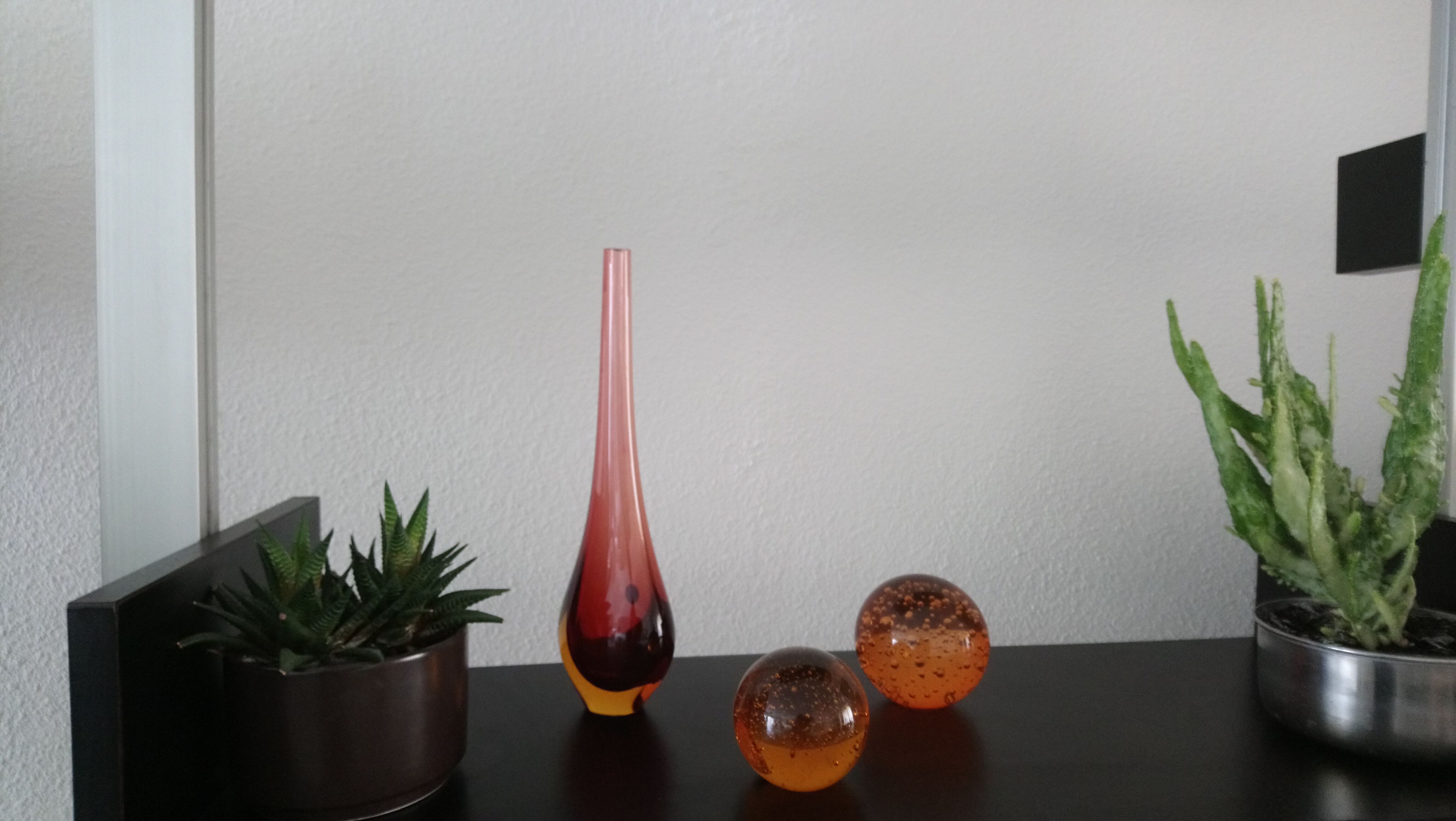 Vase doilies glass of Murano of Flavio polite 50