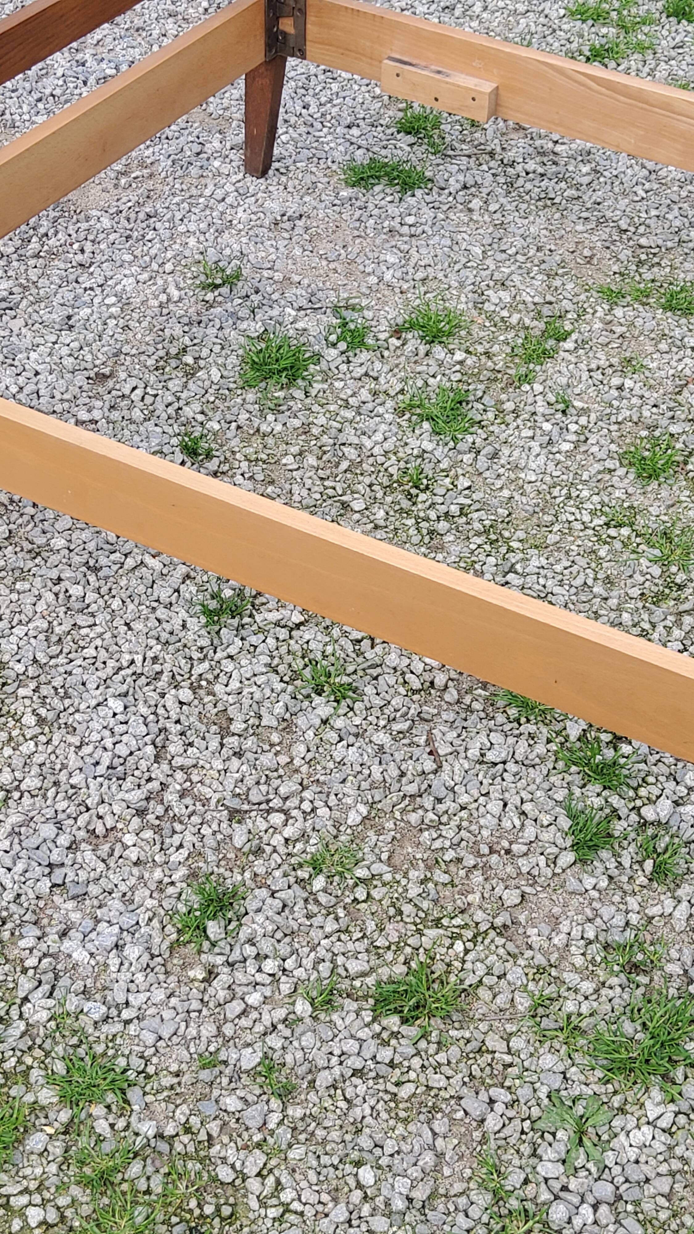 Vintage 50s oak daybed