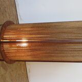 Teak and string lamp