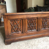 Antique 19th-century Neo-Gothic chest
