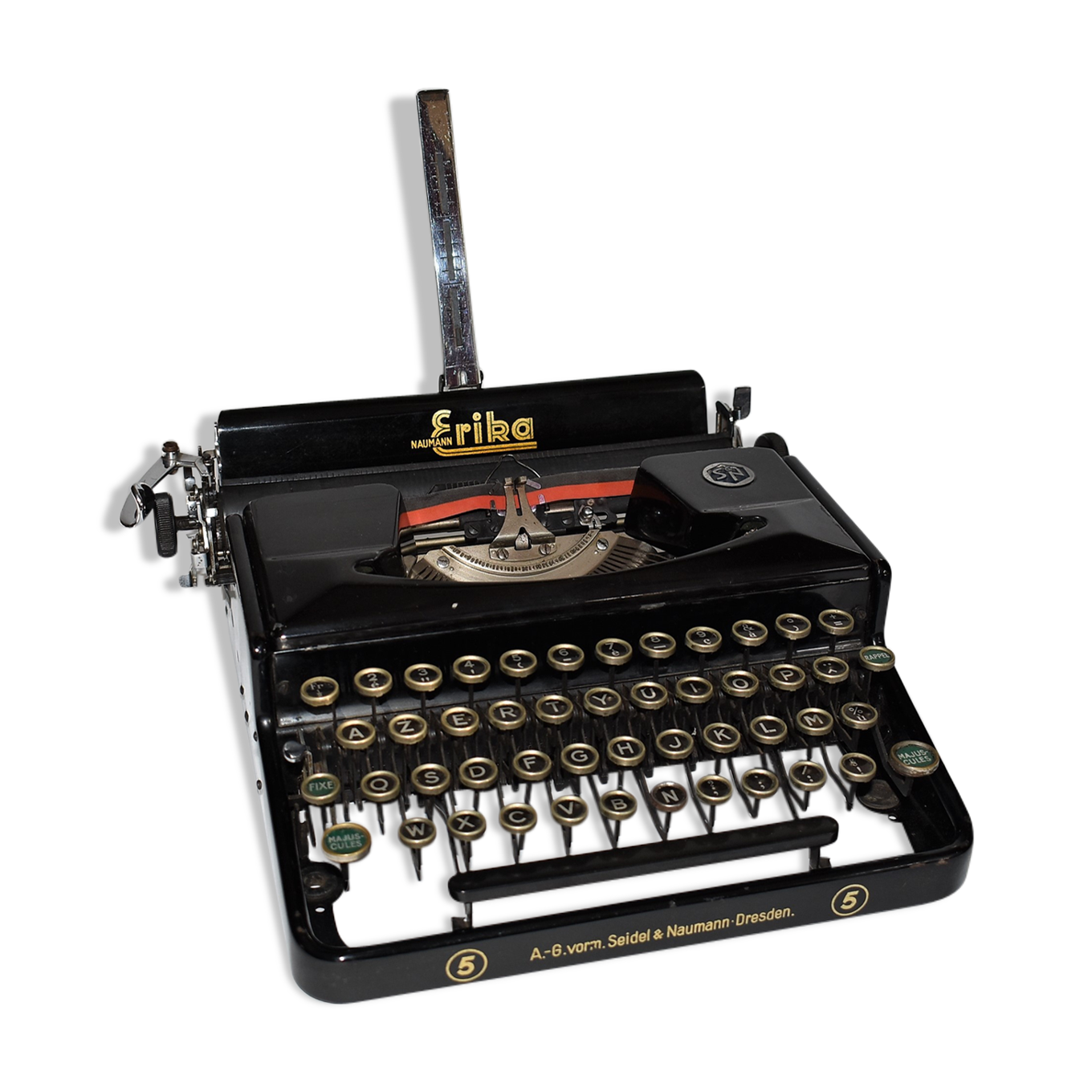 Machine a écrire Erika Naumann portable circa 1940 Selency Machine a écrire Erika Naumann portable circa 1940 Selency