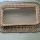 Miroir rotin vintage H72 X L48
