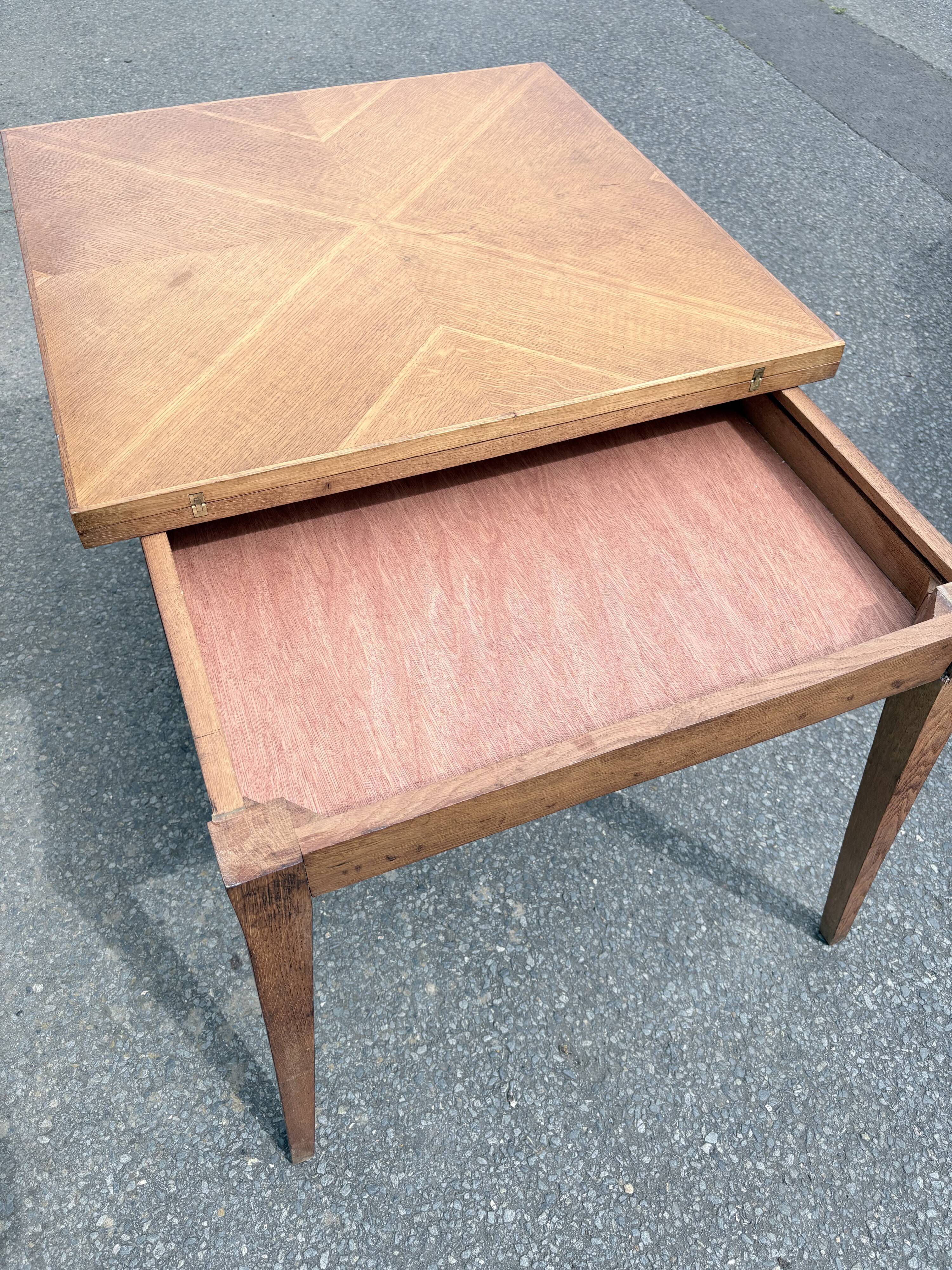 Extendable Scandinavian table from the 1950s – light wood
