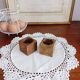 Set of 2 olive wood egg cups