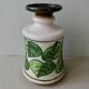 Ceramic vase, vegetable decoration, Strehla GDR, 60s
