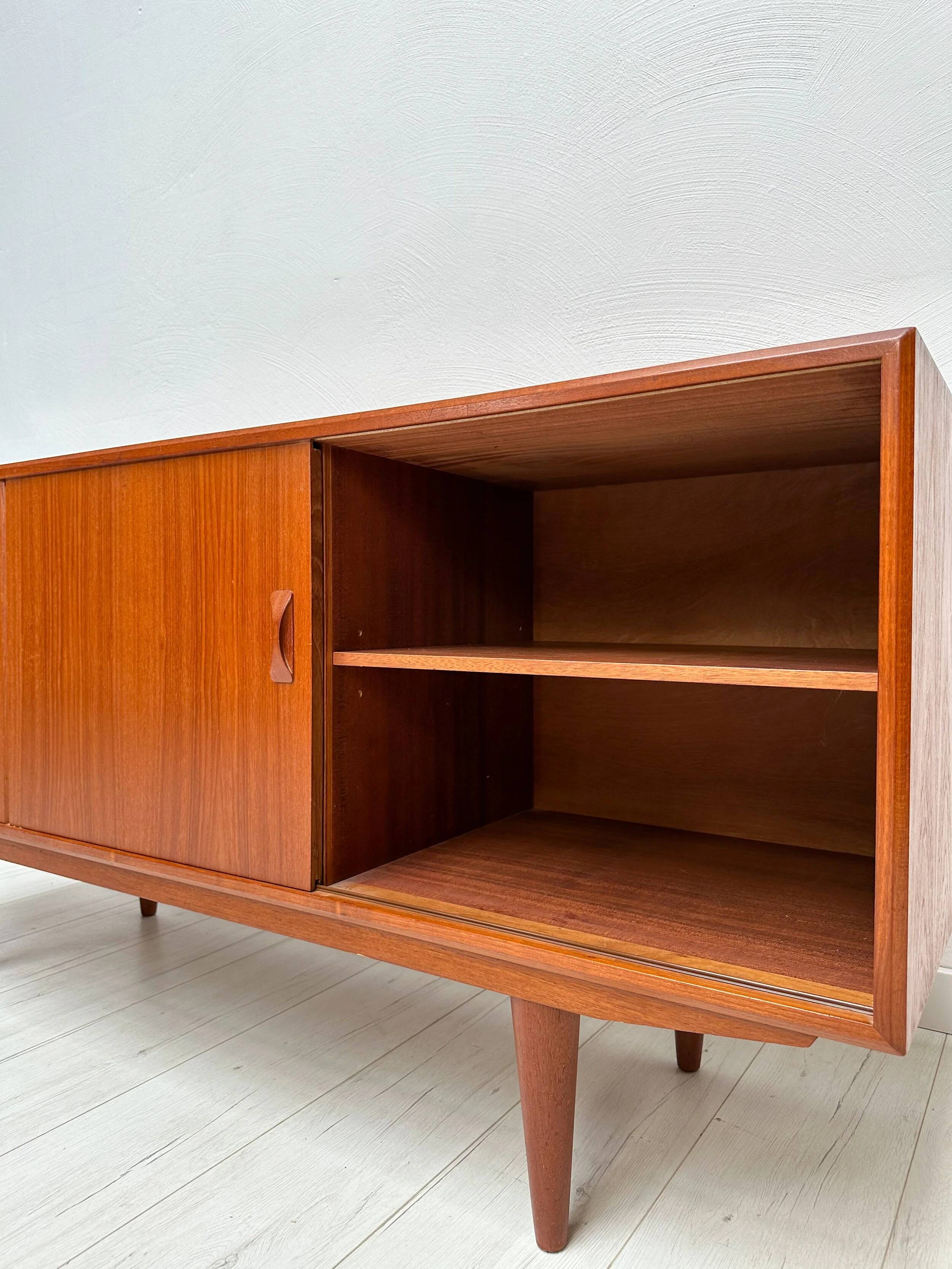 1960s Vintage Danish Mid-Century Teak Sideboard by Clausen & Søn
