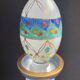 Large signed decanter - Hand decoration - XXth