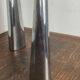 Polished aluminium candle holders, Ehlen Johansson