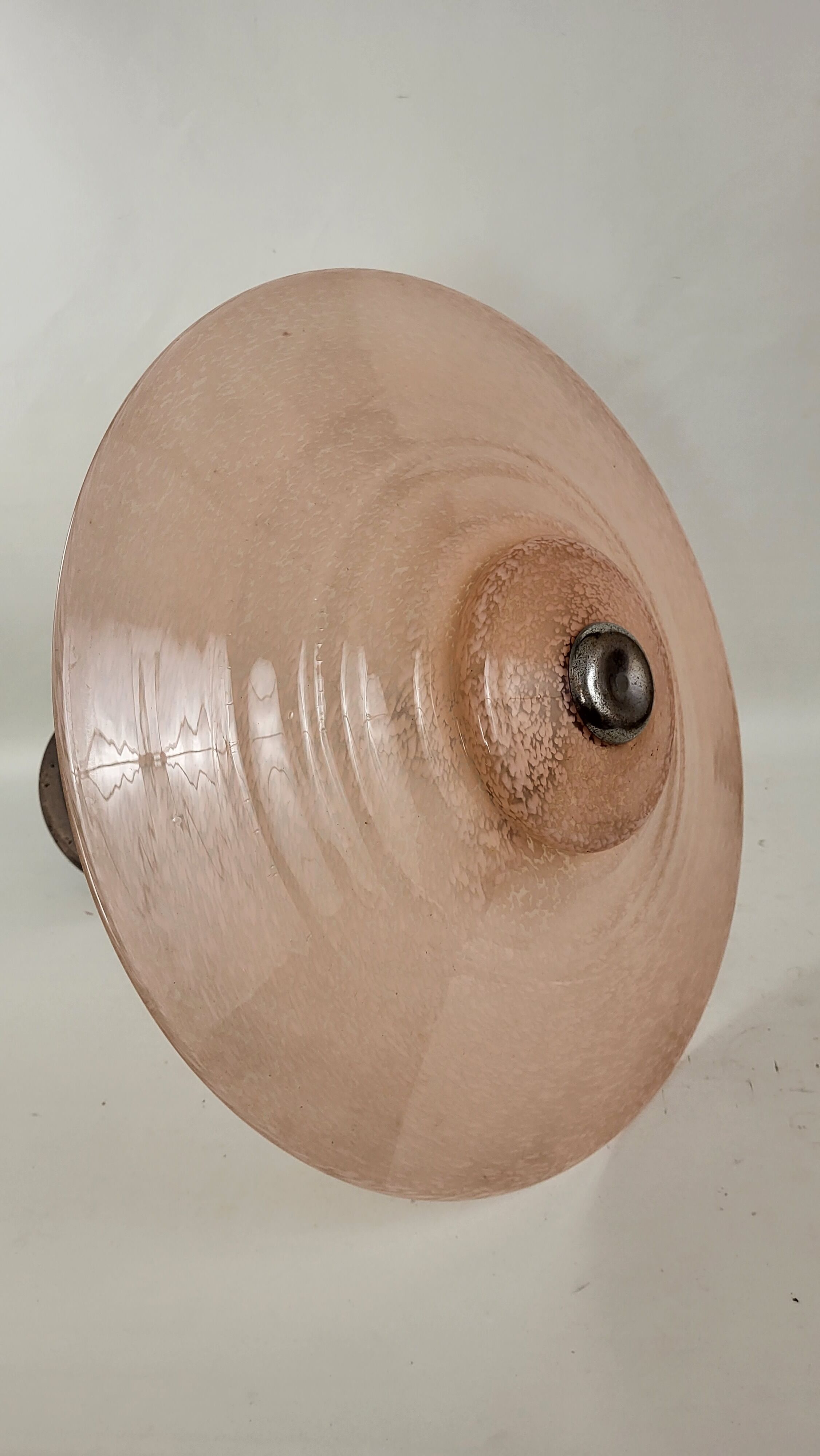 Ceiling lamp in Art Deco marble glass