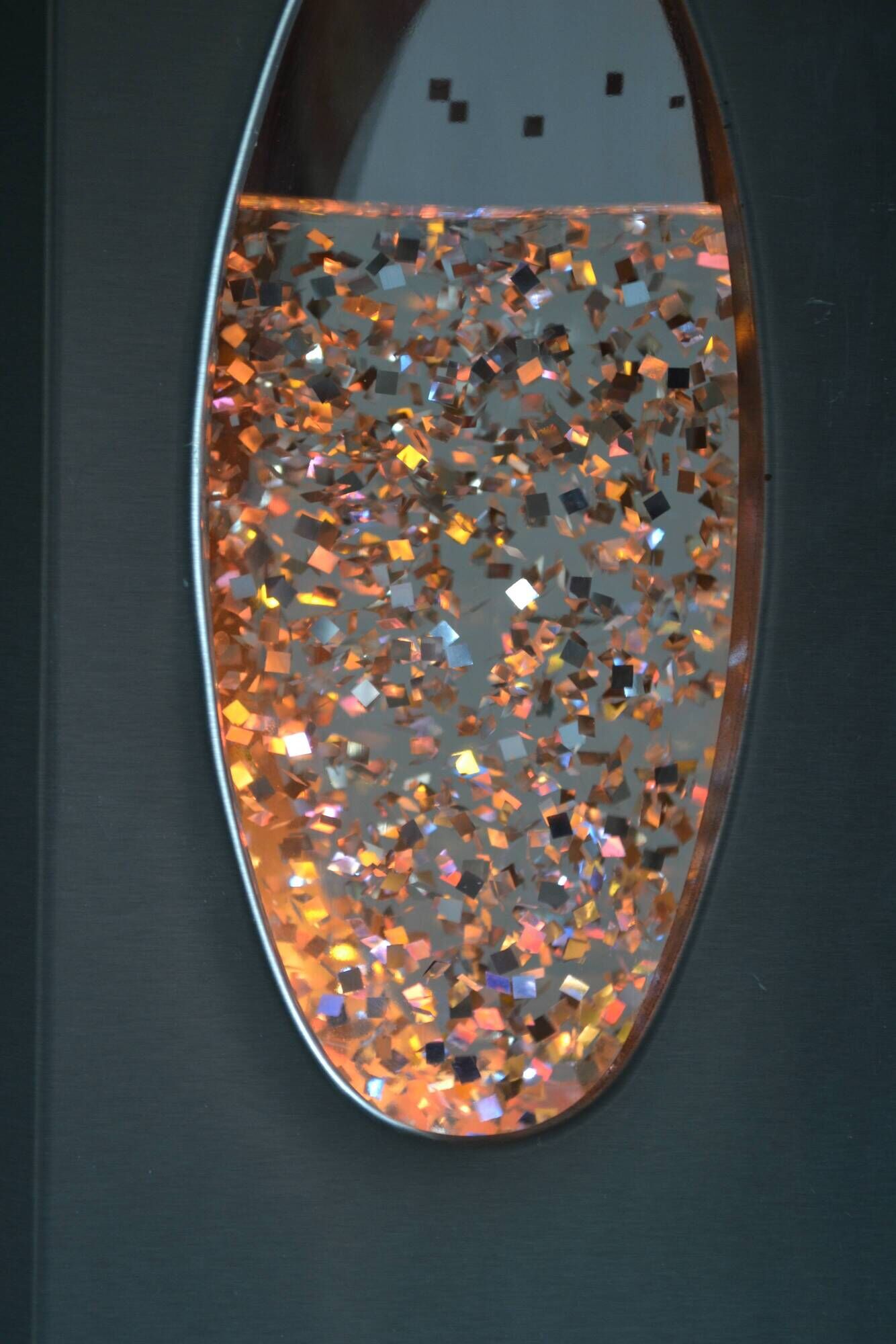 Vintage Space Age Psychedelic 70s 1970s Glitter Lamp