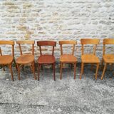Mismatched bistro chairs
