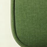 Pair of royal green velvet armchairs