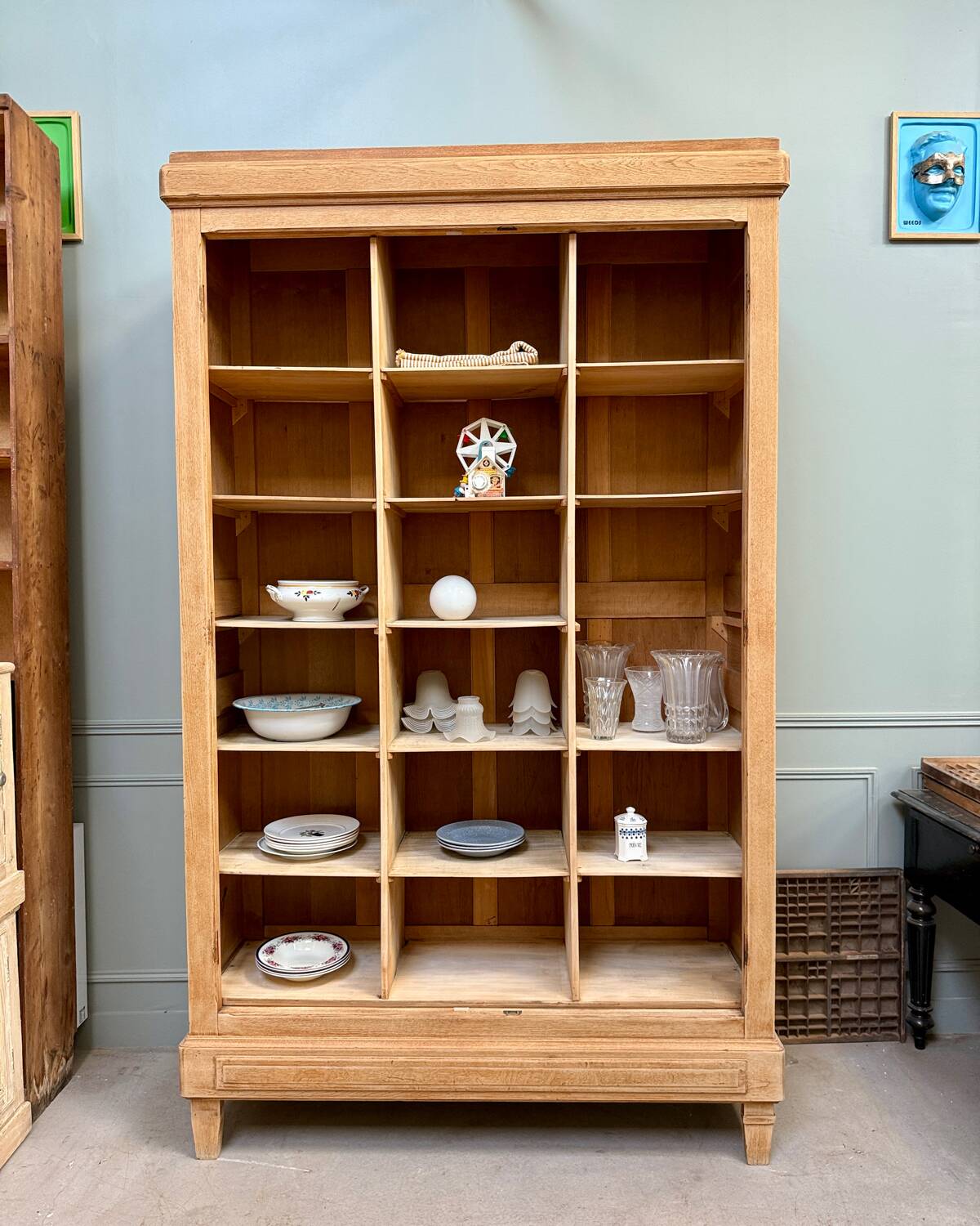 Large oak locker cabinet (renovated)