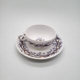 Sarreguemines Porcelain Tea Cup and Saucer