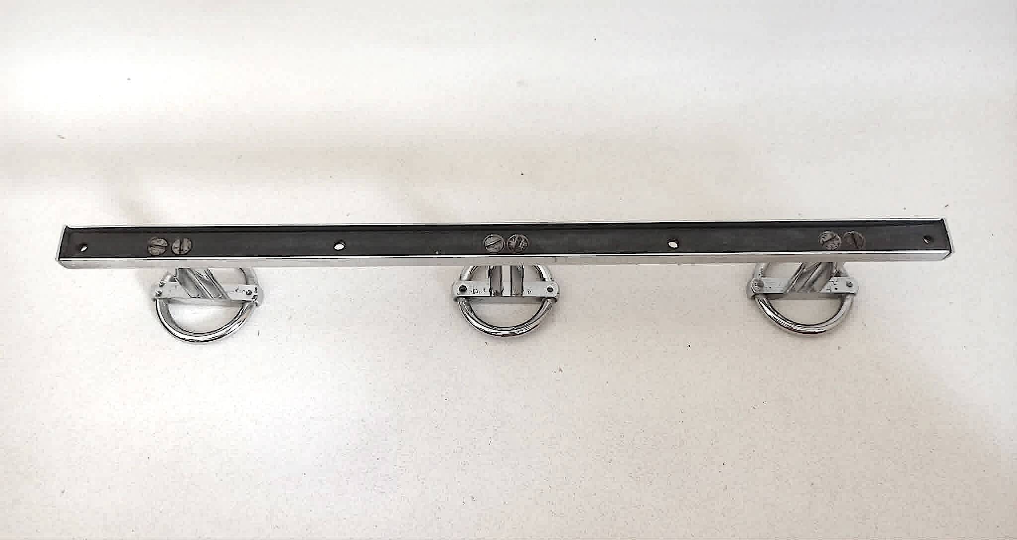 Triple patères  Art Déco de Jean Royère Largeur 45 cm
