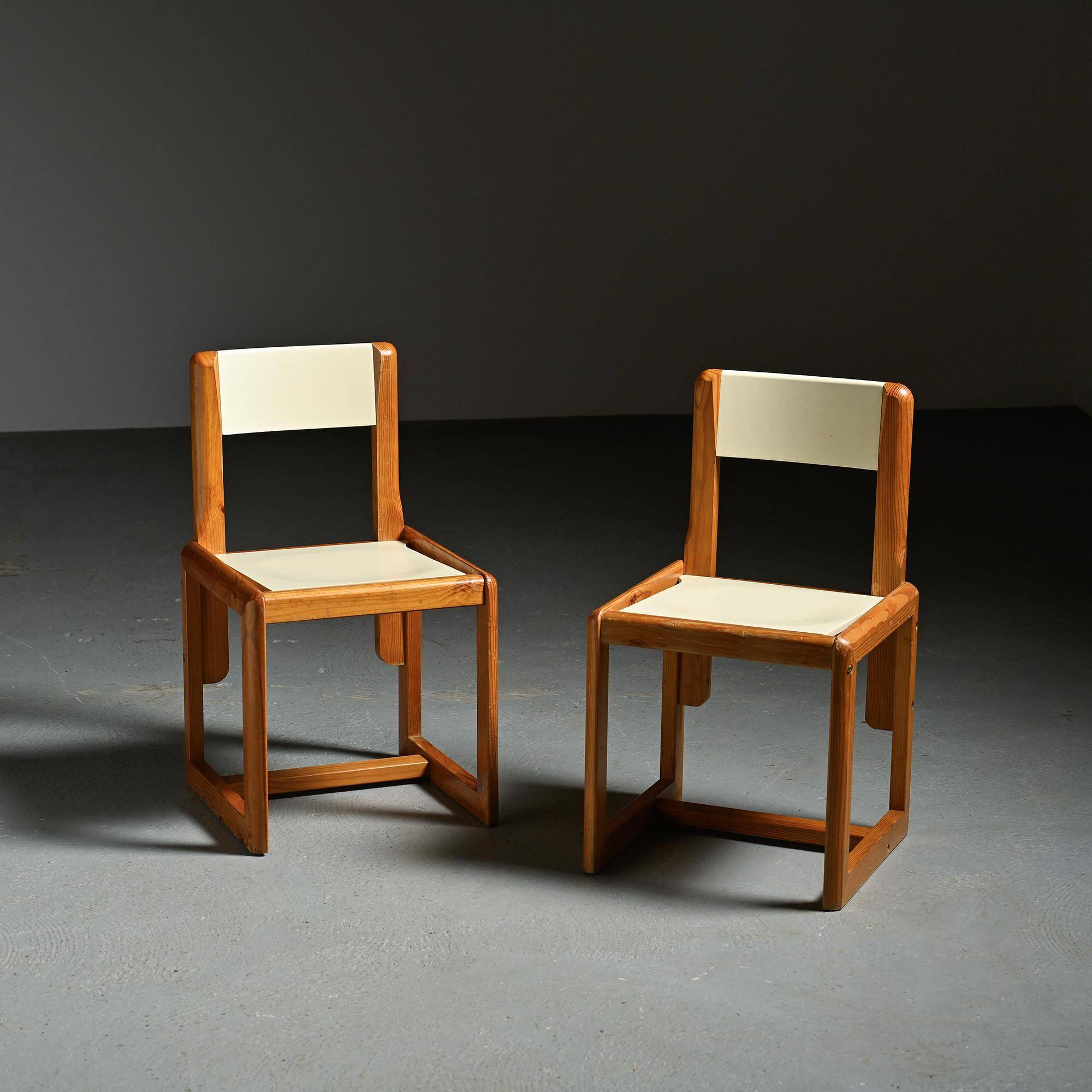 André Sornay: pair of chairs, France circa 1960