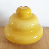 Ceiling lamp in yellow opaline 70s