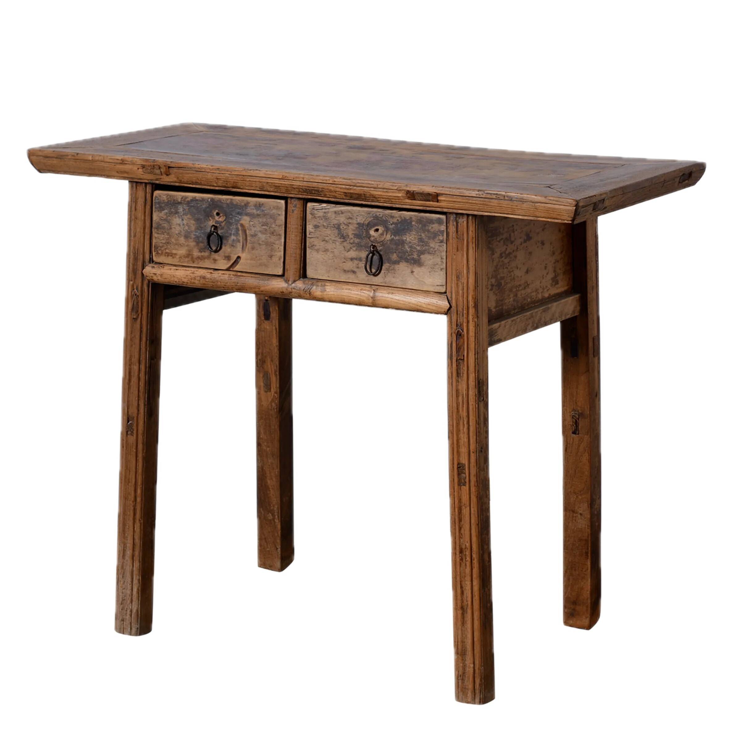 Huojia - Petite console chinoise vintage en orme n°3