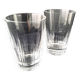 Paire de grands verres en cristal