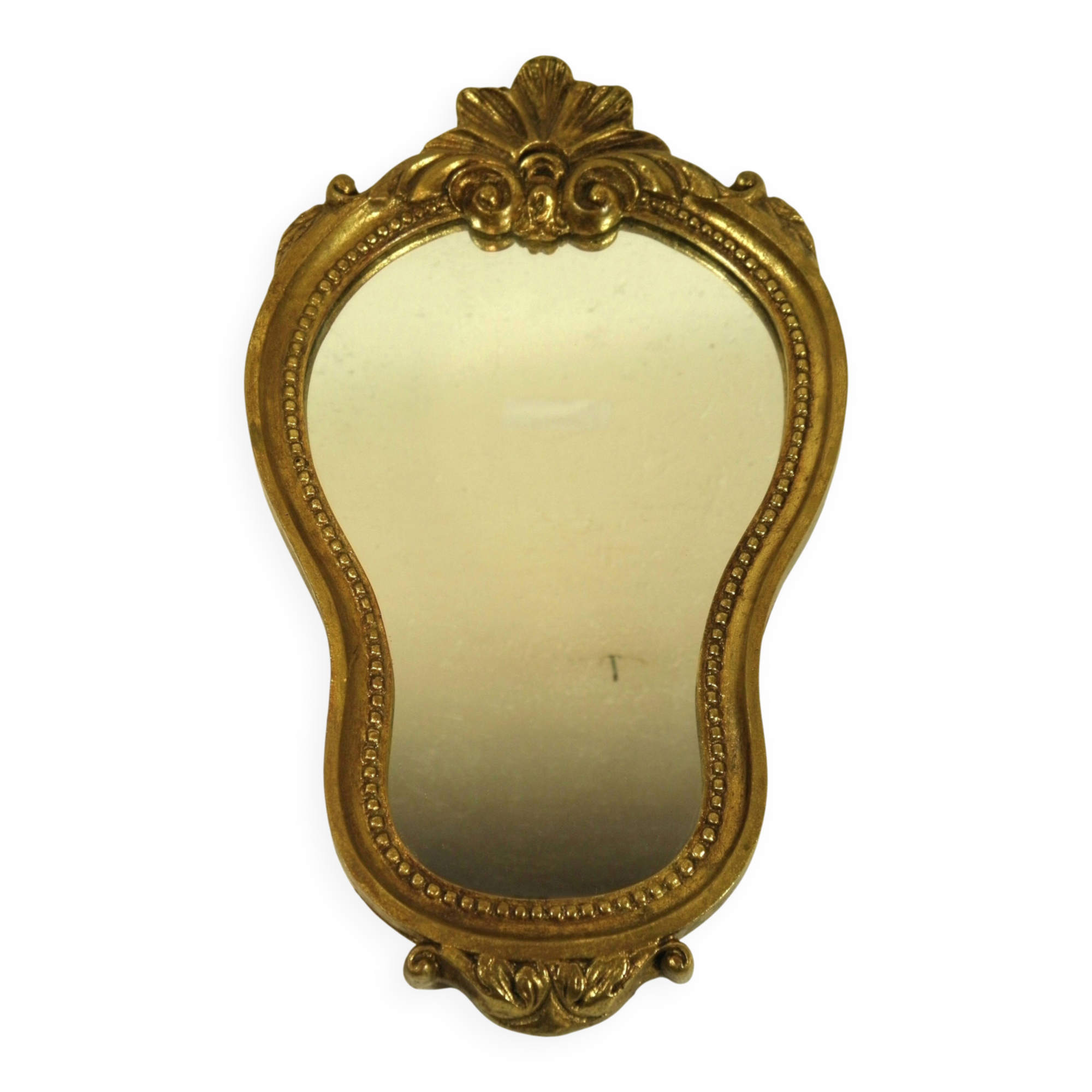 GOLD FRAMED MIRROR 32 x 19 cm