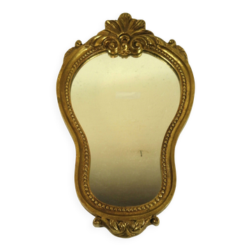 GOLD FRAMED MIRROR 32 x 19 cm