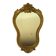 GOLD FRAMED MIRROR 32 x 19 cm