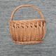 Basket with wicker handle