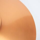 Lampe suspendue en cuivre vintage danoise par Form light, années 1980.