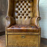 A Rare & Exceptional Deep-Buttoned Chesterfield Porter’s Chair Circa 1920’s